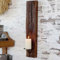 Chic Antique Wandkerzenhalter GRIMAUD Holz 43 cm Kerzenständer