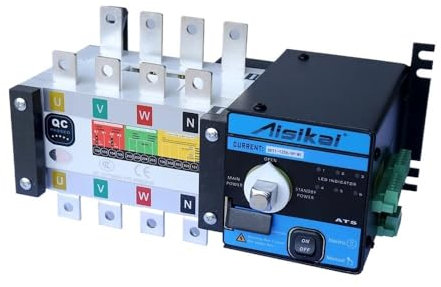 CAMCHJVVM Controlador ATS 125A 4P Doble Potencia Interruptor de Transferencia automática Piezas 220V 380V Panel generador eléctrico diésel trifásico