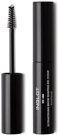 INGLOT Ultrastarkes Augenbrauengel Transparent, Transparent, 4 ml | Augenbrauen-Make-up formt, füllt und definiert für natürlich wirkende, langanhaltende Brauen. Alkohol- & parfümfrei.
