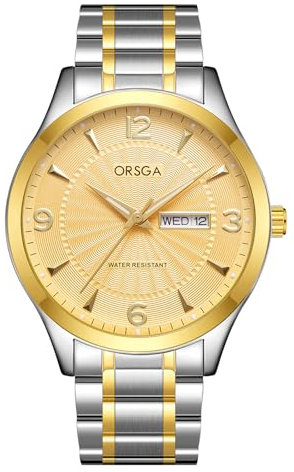 CIVO Analog Armbanduhr Herren Edelstahl: Klassisch Herren Uhr - Gold Uhren Herren Geschenke