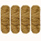 YINVA Chenille Wolle zum Häkeln 400g(4pcs×100g) Chenille Wolle Flauschige Wolle Velvet Weiche Plüschwolle Häkelwolle für Anfänger Dicke Wolle Zum Stricken-Khaki
