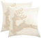 2 Stück Kissenbezug Weihnachten Kissenbezüge 45x45 cm Leinen Dekorative Zierkissenbezüge Hirsch Tufteter Schneeflocke Deko Kissenhülle für Merry Christmas Sofa Couch Schlafzimmer Wohnzimmer