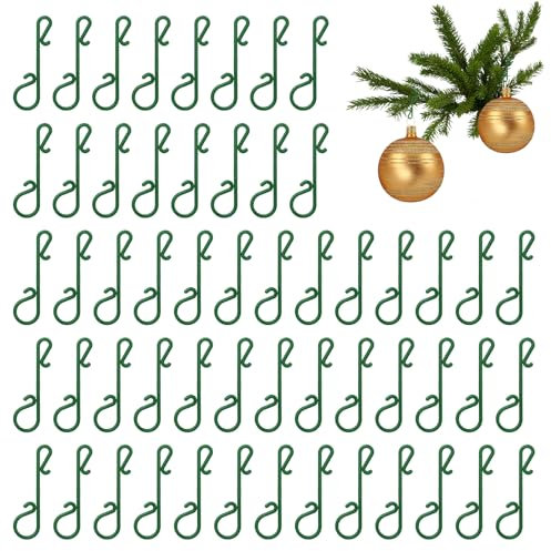 ZYKORT 280 Pezzi Ganci Albero di Natale Verde a Forma di S, Mini Appendini per Appendere Decorazioni Della Festa