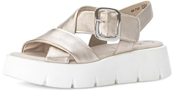 Gabor Damen Pantoletten, Frauen Slipper,Best Fitting,sommerclogs,Hauschuhe,Plateau-Sohle,Schlupfschuhe,Slides,Mules,Puder (Weiss),37 EU / 4 UK