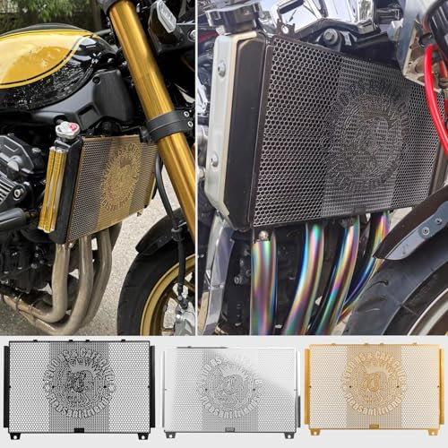 WOOGA Protector de rejilla para radiador de motocicleta, cubierta protectora de rejilla protector de enfriador fit for Ka&wa&sa&ki Z900RS/CAFE 21-24 Z900 18-24 Ninja1000SX (20-24) (Cromo)