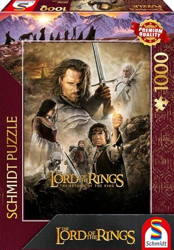 Schmidt Spiele 58550 Herr dr Ringe, The Return of The Ring, 1000 Teile Puzzle