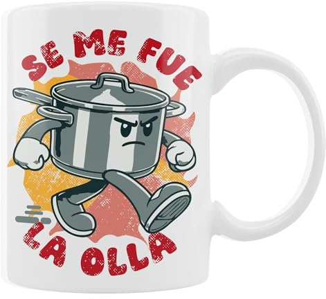 Taza Graciosa ¡Se Me Fue la Olla! Regalo Original y Divertido para Amigos, Familia, Cumpleaños o Navidad Idea Humorística para Hombres y Mujeres