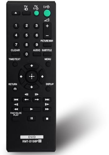 Universal for Sony DVD Player Remote RMT-D198P RMT-D197P Replacement Remote Control for Sony DVP-SR760H DVP-SR170 DVP-SR360 DVP-SR150 DVP-SR750H DVP-SR120 Blu-ray Disc Player