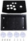 NutriEss Set DIYKits Black Acrylic Panel Case Replacement Kit Gaming Enthusiasts Customizable Design
