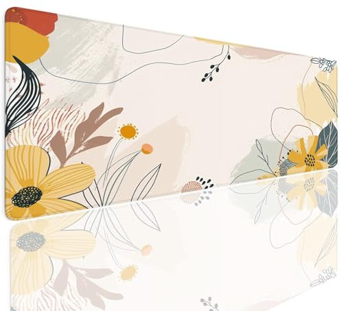 Tapis de Souris Gamer Plants Petit Tapis de Souris Gaming XL 700x400x4mm Mouse Pad Mat Antidérapant et Imperméable sous-Main Bureau Gamer Large Multifonction Mousepad Haute Précision et Vitesse 4-938