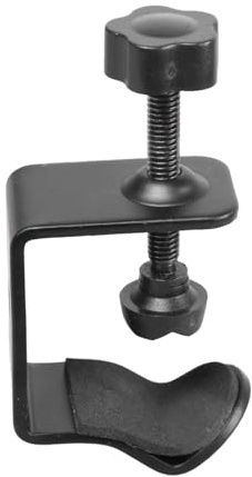 Abrazadera de hierro de estudio con soporte universal de 1/4 pulgadas para dispositivos de transmisión en vivo, tableros de dibujo, trípodes de teléfono, abrazadera de cámara de transmisión en vivo