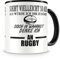 Samunshi® Ich denke an Rugby Tasse Kaffeetasse Teetasse Kaffeepott Kaffeebecher Becher