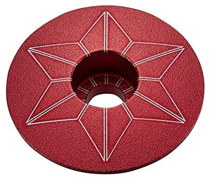 Supacaz Unisex Star Capz rot (eloxiert)