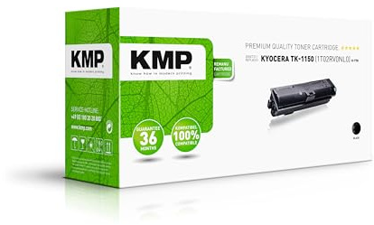 KMP Tonerkartusche passend für Kyocera TK1150 Black (1T02RV0NL0) - für ECOSYS M2135dn M2635dn M2735dw, ECOSYS P2235d P2235dn P2235dw etc.