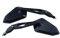 Universal Motorrad Rückspiegel Spiegel Set, e-geprüft (schwarz, 2x M10 Rechtsgewinde)