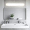 IMVSINCERE Shaver Light LED Wall Mounted Luminaire Wall Makeup for Bathroom Waterproof IP44 41CM 6W 4500K Natural White Mirror Front 600LM Bathroom with Shaver Socket and Switch