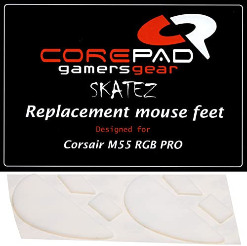 Corepad Skatez - PRO 167 - Corsair M55 RGB PRO - Ersatz Mausfüße Replacement Mouse Feet