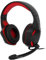 Amstrad Casque Pro Gamer Basic AMS H555 Rouge avec Rétroéclairage LED - 40mm Power Bass avec Micro intégré, réglage Volume