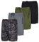 Real Essentials Lot de 4 Shorts de Course à Pied en Maille à séchage Rapide pour Homme avec Poches zippées (Grandes Tailles Disponibles), Lot 6, Taille L