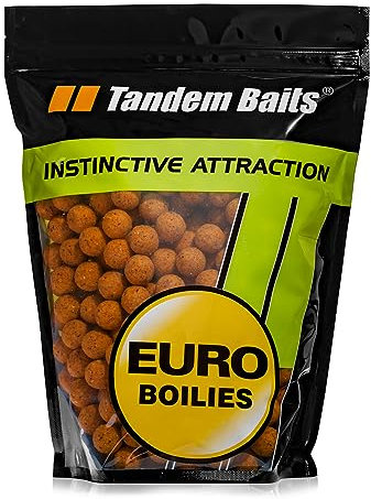 Tandem Baits Karpfen Futter Angelfutter Futterboilies Karpfenboilies Euro Boilies 16 mm 1 kg Erdmandel