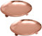 2 Pieces Candlestick Plates Pedestal Candle Stand Decorative Candlestick Holder Iron Plate Candle Holder Decorative Iron Pillar Candle Plate 4.33 inch Candle Plate Candle Holder, Rose Gold