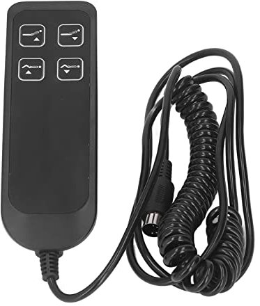 Luqeeg Power Recliner Switch, 4-Tasten-Elektrohandbedienung mit 5-poligem, Langlebigem, Einfach zu Bedienendem Sofa-Controller-Schalter für Schrank, Klappbett, Klappstange, Hubtisch