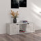 Chusui TV-Schrank, Fernsehtisch, Tv Lowboard, Fernsehschrank, Tv Bank, Tv Table, Tv Kommode, Beton-Optik 88,5x27,5x30,5 cm Spanplatte
