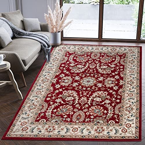 Mazovia Orientalisch Teppich - Traditioneller Teppich für Wohnzimmer, Esszimmer - Orient Teppiche Ornament - ÖKO-TEX Wohnzimmerteppich Rot - 300 x 400 cm