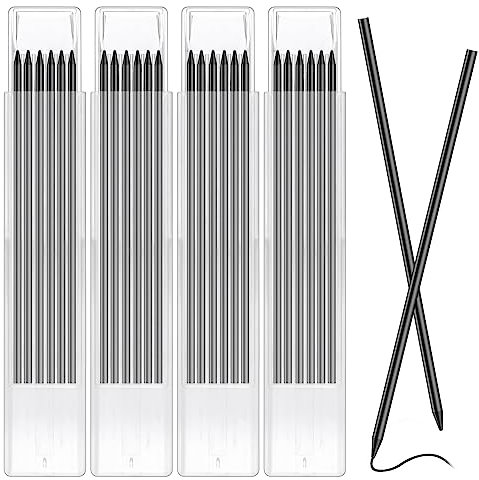 24stk Bleistiftminen für Zimmermannsbleistift, Tischler Bleistift Ersatzminen für Pica Dry Minen, 2,8mm Bleistift Ersatz, Solide Tieflochmarker Minen Konstruktion Bleistiftminen für Architekt Zeichnen