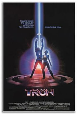 VZRSQZK Filmposter Tron Poster, dekoratives Gemälde, Leinwand-Wandposter und Kunstdruck, modernes Familienschlafzimmer-Dekor-Poster, 40 x 60 cm