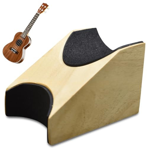 Gitarrenhalsstütze, Gitarren Halsstütze Stützkissen Halsstütze aus Holz Gitarre Reparatur Werkzeug Pflege Saitenwechsel Reparatur Reinigungswerkzeug, Holzfarbe
