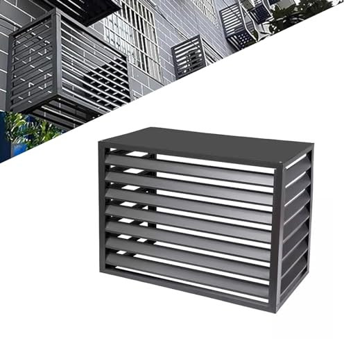 Gguwug 1.5P Protectora De Aire Acondicionado Aleación De Aluminio Exterior Cubierta Marco Exterior del Aire Acondicionado soporte aire acondicionado exterior fácil de instalar Para Plantas Exterior