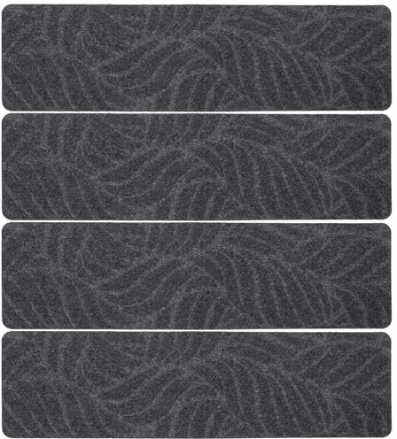 HOMSFOU 4stücke Anti-rutsch Stufenaufkleber Selbstklebend Für Treppenstufenband Treppenschutz Rutschfest Wiederverwendbar Für Zuhause Haushalt Treppenstufenteppich Anti-rutsch-stufenaufkle