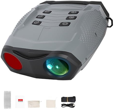 FDTMGW Nachtsichtbrille, 4K HD Digitales Infrarot-Nachtsichtgerät Schwaches Licht Vollfarbe 48MP Foto 600M Volldunkelheitsfernglas für Campingjagd Nachtsichtgerät (Color : Set 2, Size : 1)