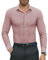 DEMEANOR Chemise stretch à manches longues pour homme - Coupe ajustée - Infroissable - Chemise de loisirs - Chemise tendance pour homme, Rose, S