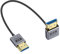 Duttek 8K Short HDMI 90 Degree Adapter Cable 1FT/30cm [48Gbps, 8K@60Hz, 4K@240Hz] Ultra Thin/Coaxial Down Angle HDMI Male to Male Cable OD2.5mm, Dynamic HDR, eARC, for GH5S, PS5, Xbox One Monitor,PC.