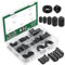 Keadic 32Pcs Clip-on Ferrite Ring Core RFI EMI Noise Suppressor Cable Clip Set, Anti-Interference Cable Clip for 3.5/5/7/9/13/15/16mm Inner Diameter Telephones Tvs Speakers Radio Audio