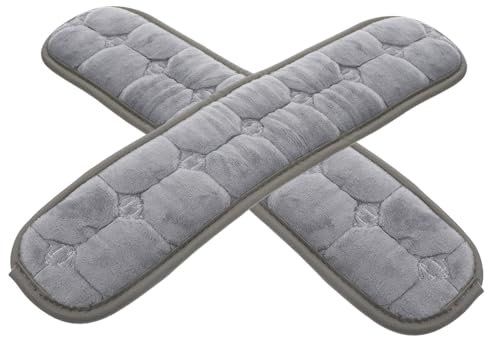 HOODANCOS Armlehnenbezüge 45x10cm Paar Aus Elastischem Kristallvelours Schaumstoffpolster Schutz Mit Klettband Für Bürostuhl, Esszimmerstuhl Und Gaming Stuhl