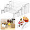 DHSWNNG 4PCS Acrylic Display Risers, Clear Acrylic Stand 4 Sizes Rectangular Riser Shelf Perfume Display Stand Display Shelves for Cupcake Toys Collectibles