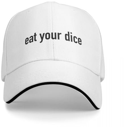 OOAXBEED Basecap Baseball Kappe Essen ihre würfel Kappe Baseball Cap Hut Männer Baseball Kappe Frauen