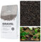 NatureHolic Naturkies Blackstone River | Schwarzer Aquarium Kies | Natürlicher Flusskies für Aquarien mit feiner Körnung 2-5 mm | Perfekt für Naturaquarien, Bodengrund & Deko | 3kg