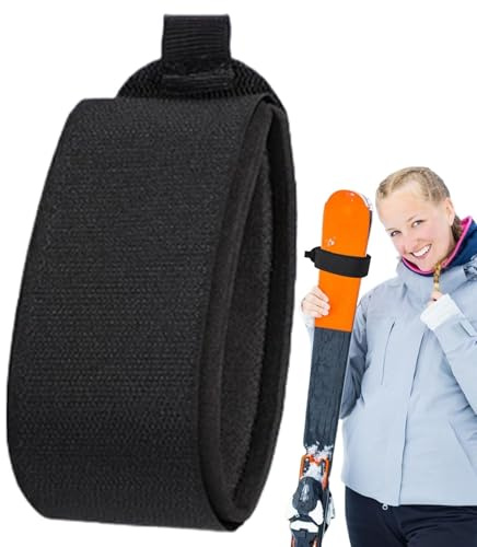 Ski-Wraps – Skigurte | Skibänder | Weiche Skigurte | Skiausrüstung Zubehör | Ski-Tragegurte | Verstellbare Ski-Wraps Krawatten | Leichte Skigurte | Skiaufbewahrungsgurte