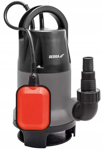 Tauchpumpe für sauberes und verschmutztes Wasser Garden DEDRA Stark 550W, Förderhöhe 7 m, Netzkabel 10 m, schafft die Pumpe bis zu 11000 l/h klares und verschmutztes Wasser zu befördern