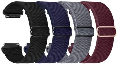 Fullmosa Wasserabweisend Nylon Armband 22mm kompatibel mit Garmin Venu 3 2/Forerunner 255 265/Vivoactive 4, Sport Uhrenarmbänder für Samsung Galaxy Watch 3 45mm/Gear S3 Frontier Damen Herren