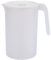Pichet En Plastique, Carafe Plastique, Grand Pichet En Plastique, Jus De Pichet Limonade, Carafe Plastique Sans Bpa, Thé Glacé Avec Couvercle 2. 5 l Pour La Maison, Les Fêtes (Blanc)