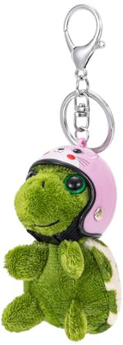MWOOT Carino Portachiavi Peluche Morbido Tartaruga Ciondolo Personalizzato per Auto, Zaino, Borsa - Regalo per Donne e Ragazze