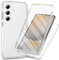 RonRun Coque pour Samsung Galaxy A36 5G/Galaxy A56 5G avec Protection écran, 360° Full Body Protection Case Transparente Etui Antichoc Silicone Bumper Coque - Transparent