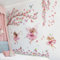 Große rosa Blume Baum Zweig Wandaufkleber, Floral Vögel Schmetterlinge Elfen Wandaufkleber, Wohnzimmer Schlafzimmer Tv Hintergrund Wanddekoration