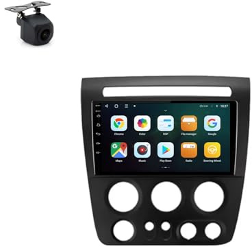 Android 13 2 DIN Radio 9 Pollice Schermo touch per auto per Ford Fiesta Mk 6 2008-2019 con Telecamera Posteriore/Wireless Carplay/BT/FM/navigazione GPS Controllo al volante(4G+64G)