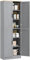 HOMCOM Alacena de Cocina Armario de Cocina Mueble Auxiliar con Puertas y Estantes Ajustables Antivuelco para Comedor Salón 60x30x171 cm Gris